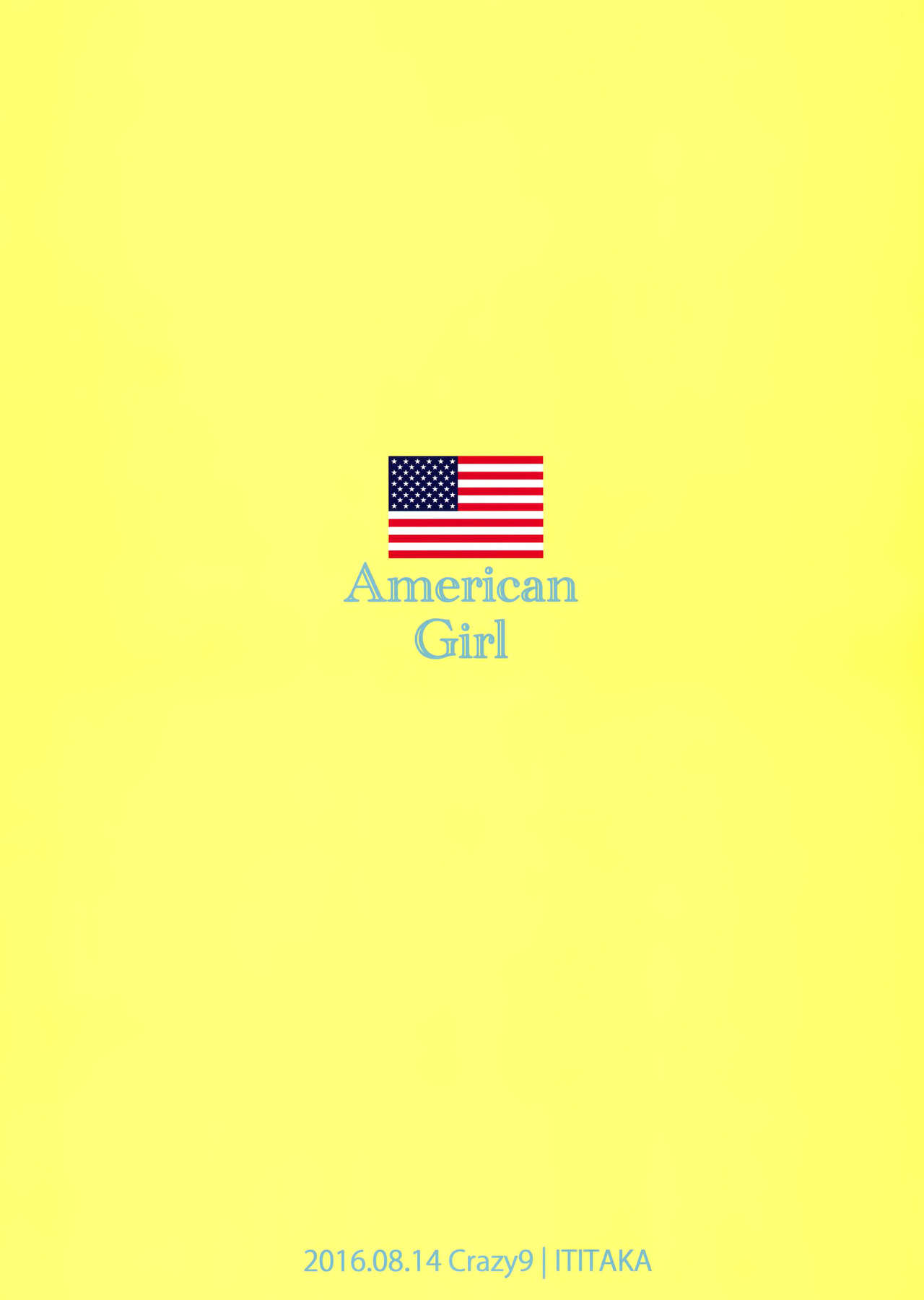 (C90) [Crazy9 (Ichitaka)] C9-26 American Girl (Kantai Collection -KanColle-) [Korean] (C90) [Crazy9 (いちたか)] C9-26 American Girl (艦隊これくしょん-艦これ-) [韓国翻訳]