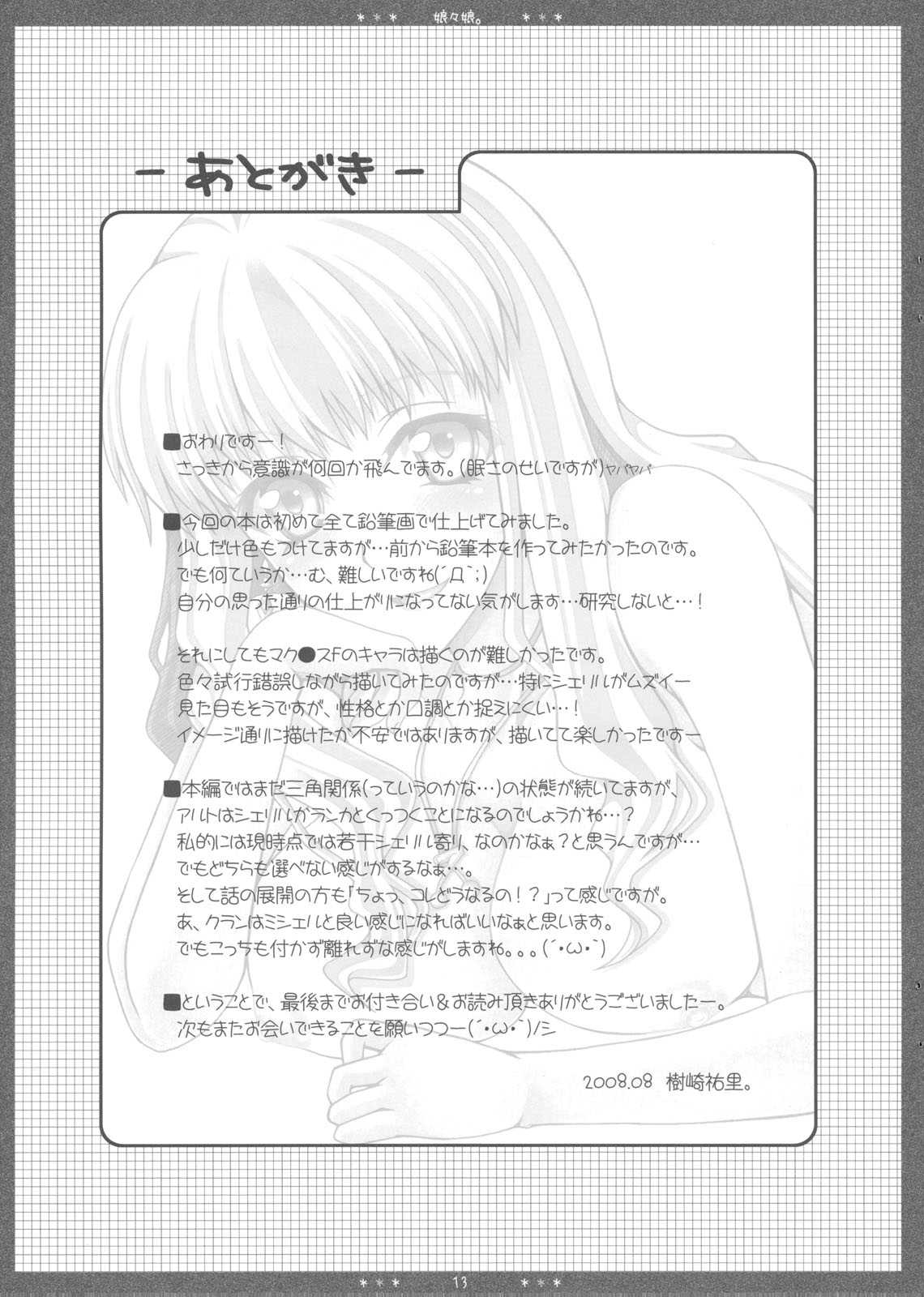 (C74) [HAPPY WATER (Kizaki Yuuri)] Musume Musume (Macross Frontier) (C74) [HAPPY WATER (樹崎祐里)] 娘々娘。 (マクロスFRONTIER)