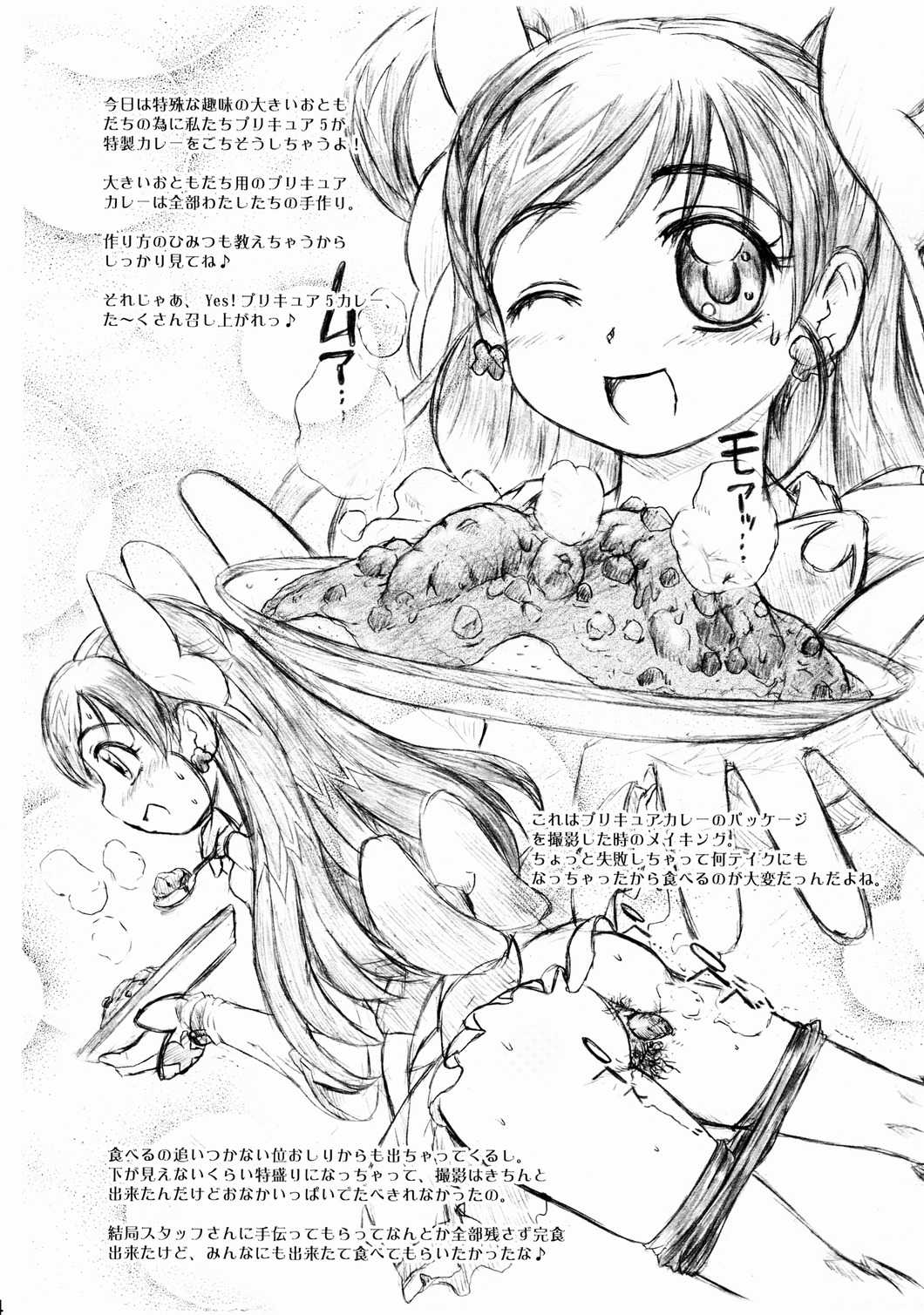 (C72) [SAOTOME-Laboratory (Saotome Mondo)] Yes! PRECURE-5 Curry (Yes! Precure 5) (C72) [早乙女けんきゅう所] Yes！プリキュア5カレー (スカトロ)